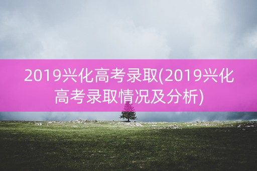 2019兴化高考录取(2019兴化高考录取情况及分析) 2019兴化高考录取(2019兴化高考录取情况及分析)