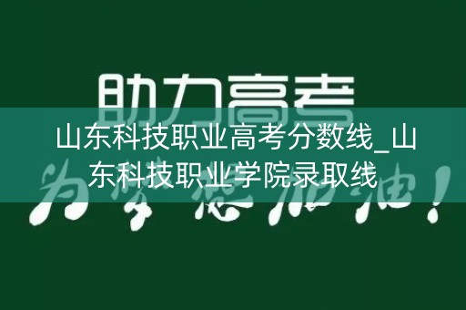 山东科技职业高考分数线_山东科技职业学院录取线