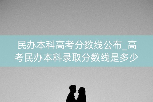 民办本科高考分数线公布_高考民办本科录取分数线是多少