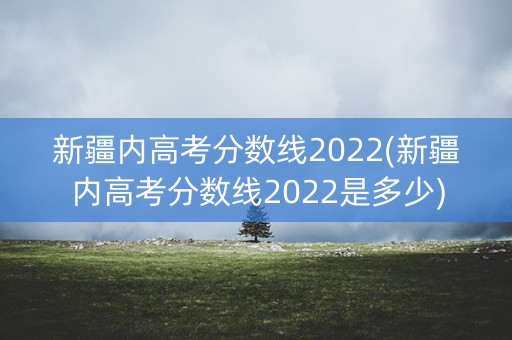 新疆内高考分数线2022(新疆内高考分数线2022是多少) 新疆内高考分数线2022(新疆内高考分数线2022是多少)