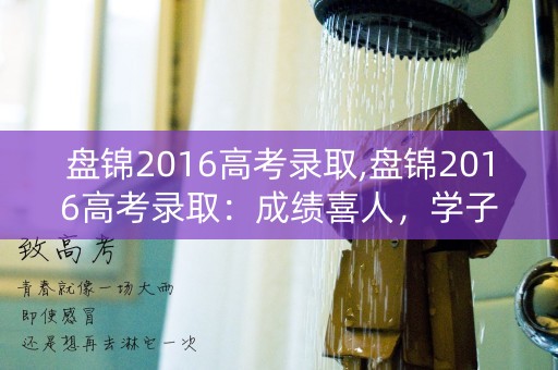 盘锦2016高考录取,盘锦2016高考录取：成绩喜人，学子获得优秀机会