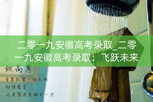 二零一九安徽高考录取_二零一九安徽高考录取：飞跃未来的钥匙