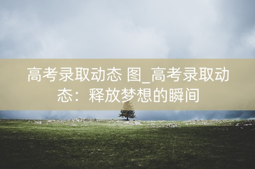 高考录取动态 图_高考录取动态：释放梦想的瞬间