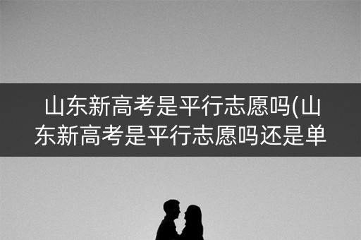 山东新高考是平行志愿吗(山东新高考是平行志愿吗还是单招)