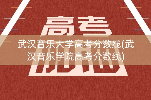 武汉音乐大学高考分数线(武汉音乐学院高考分数线)