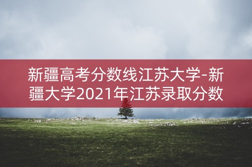 新疆高考分数线江苏大学-新疆大学2021年江苏录取分数线是多少