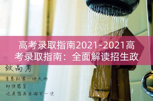 高考录取指南2021-2021高考录取指南：全面解读招生政策与录取流程