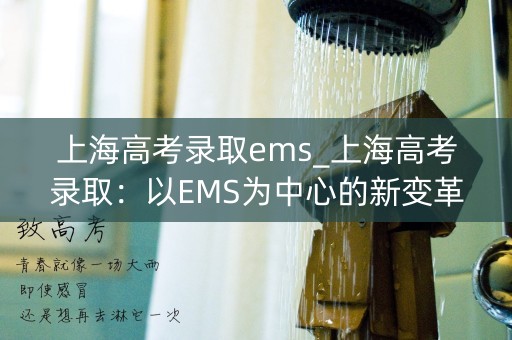 上海高考录取ems_上海高考录取：以EMS为中心的新变革