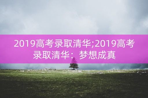2019高考录取清华;2019高考录取清华：梦想成真