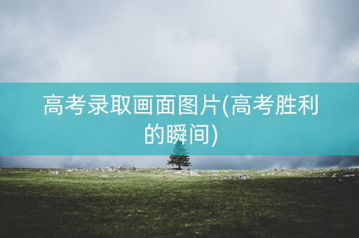 高考录取画面图片(高考胜利的瞬间)