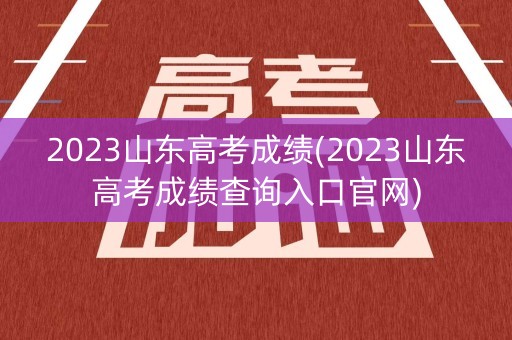 2023山东高考成绩(2023山东高考成绩查询入口官网)