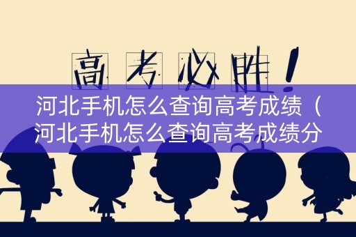 河北手机怎么查询高考成绩（河北手机怎么查询高考成绩分数）