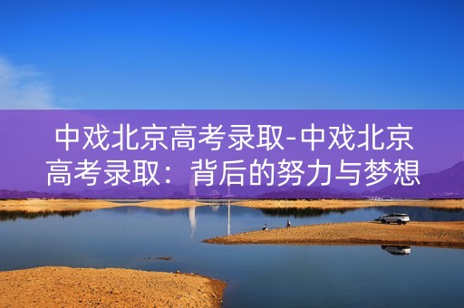 中戏北京高考录取-中戏北京高考录取：背后的努力与梦想