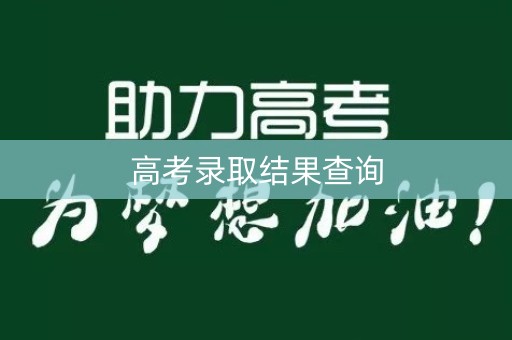 高考录取结果查询 高考录取结果查询