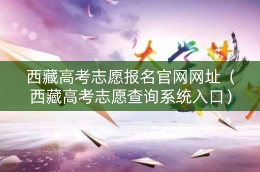 西藏高考志愿报名官网网址(西藏高考志愿查询系统入口) 西藏高考志愿报名官网网址(西藏高考志愿查询系统入口)
