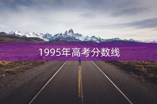1995年高考分数线
