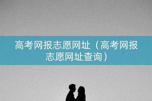 高考网报志愿网址（高考网报志愿网址查询）