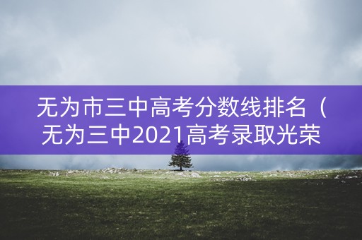 无为市三中高考分数线排名(无为三中2021高考录取光荣榜) 无为市三中高考分数线排名(无为三中2021高考录取光荣榜)