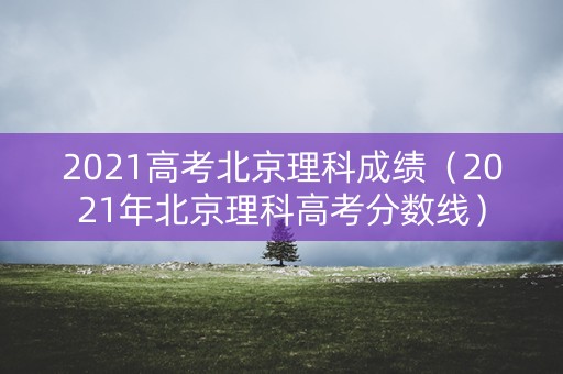 2021高考北京理科成绩（2021年北京理科高考分数线）