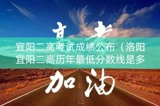 宜阳二高考试成绩公布（洛阳宜阳二高历年最低分数线是多少少分）