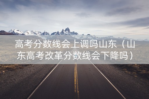高考分数线会上调吗山东（山东高考改革分数线会下降吗）