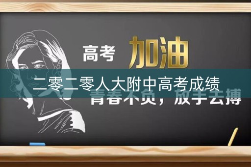 二零二零人大附中高考成绩