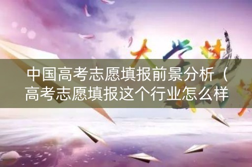 中国高考志愿填报前景分析（高考志愿填报这个行业怎么样）