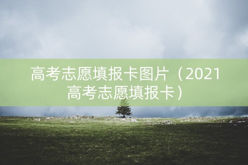 高考志愿填报卡图片(2021高考志愿填报卡) 高考志愿填报卡图片(2021高考志愿填报卡)