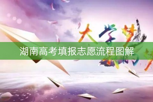 湖南高考填报志愿流程图解