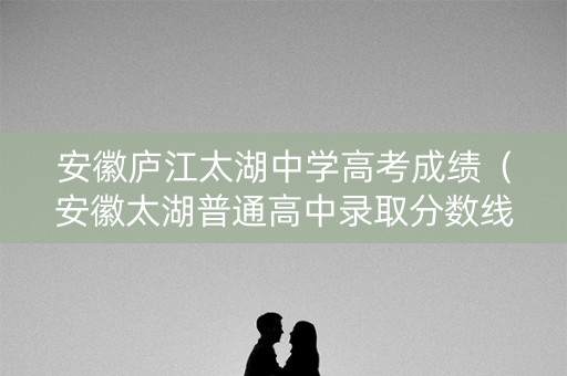 安徽庐江太湖中学高考成绩（安徽太湖普通高中录取分数线）