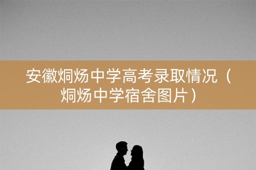 安徽烔炀中学高考录取情况（烔炀中学宿舍图片）