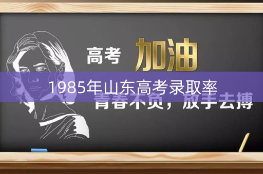 1985年山东高考录取率