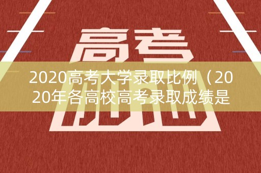 2020高考大学录取比例（2020年各高校高考录取成绩是多少）