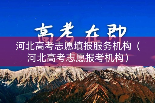 河北高考志愿填报服务机构(河北高考志愿报考机构) 河北高考志愿填报服务机构(河北高考志愿报考机构)