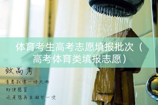 体育考生高考志愿填报批次（高考体育类填报志愿）