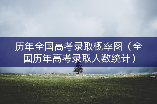 历年全国高考录取概率图（全国历年高考录取人数统计）