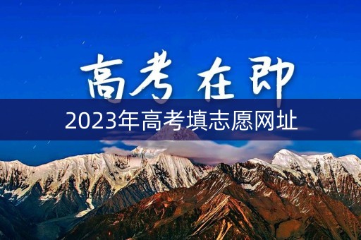 2023年高考填志愿网址 2023年高考填志愿网址