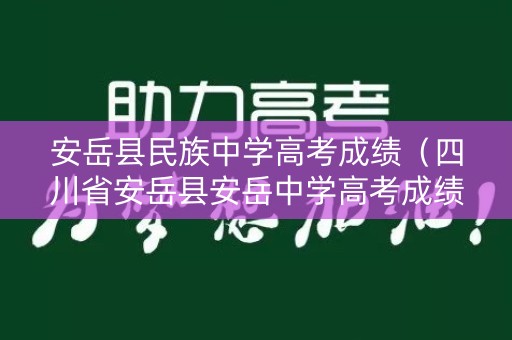 安岳县民族中学高考成绩（四川省安岳县安岳中学高考成绩）