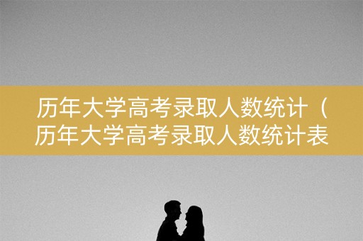 历年大学高考录取人数统计（历年大学高考录取人数统计表）