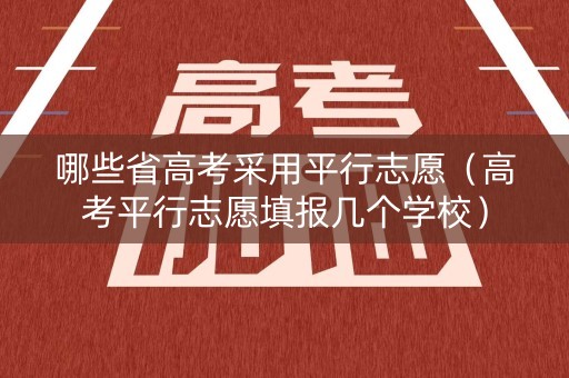 哪些省高考采用平行志愿（高考平行志愿填报几个学校）