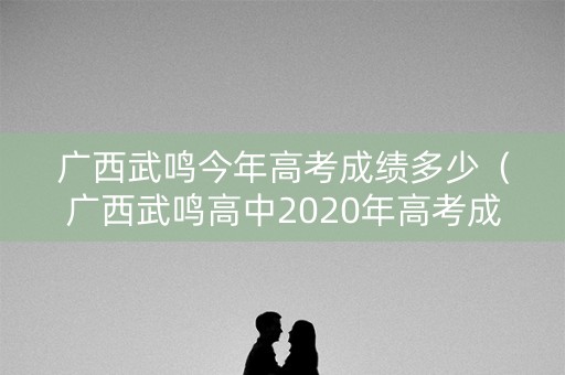 广西武鸣今年高考成绩多少（广西武鸣高中2020年高考成绩）