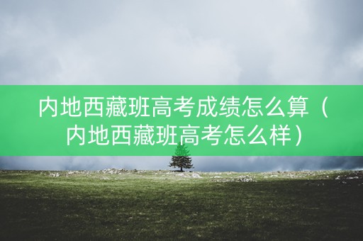 内地西藏班高考成绩怎么算（内地西藏班高考怎么样）