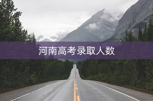 河南高考录取人数