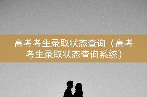 高考考生录取状态查询（高考考生录取状态查询系统）
