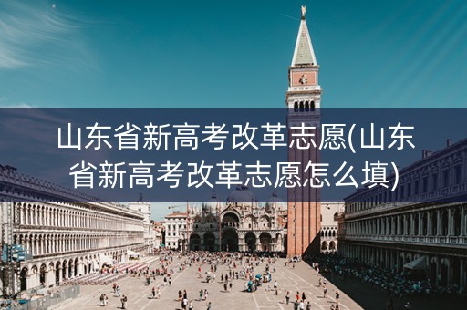 山东省新高考改革志愿(山东省新高考改革志愿怎么填) 山东省新高考改革志愿(山东省新高考改革志愿怎么填)