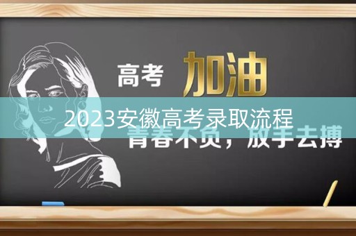 2023安徽高考录取流程 2023安徽高考录取流程