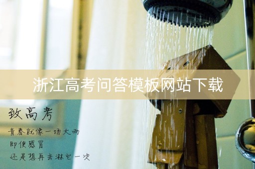 浙江高考问答模板网站下载