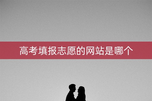 高考填报志愿的网站是哪个 高考填报志愿的网站是哪个