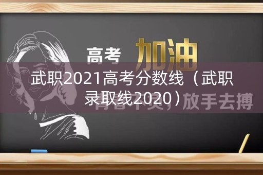 武职2021高考分数线（武职录取线2020）