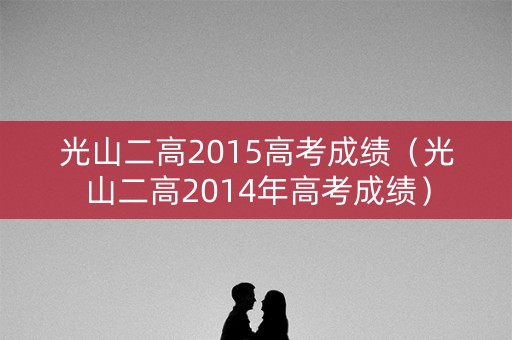 光山二高2015高考成绩（光山二高2014年高考成绩）